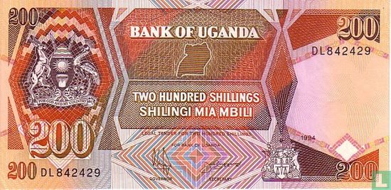 Uganda 200 Shillings 1998 - Image 1