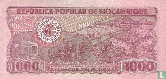 Mozambique 1,000 Meticais 1989 - Image 2