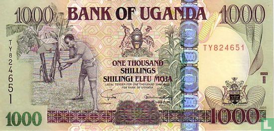 Uganda  1.000 Shillings 2005 - Bild 1