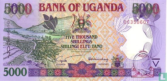 Oeganda 5.000 Shillings 2002 - Afbeelding 1