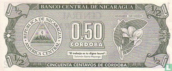 NICARAGUA 50 Centavos in Cordoba - Image 2