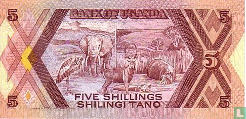 Ouganda 5 Shillings 1987 - Image 2