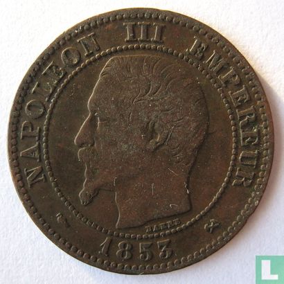Frankrijk 2 centimes 1853 (B) - Afbeelding 1