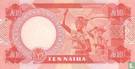 Nigeria 10 Naira ND (1984-) P25e - Afbeelding 2