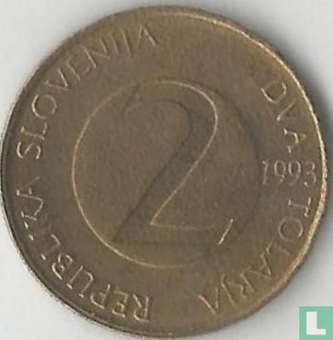 Slovenië 2 tolarja 1993 - Afbeelding 1