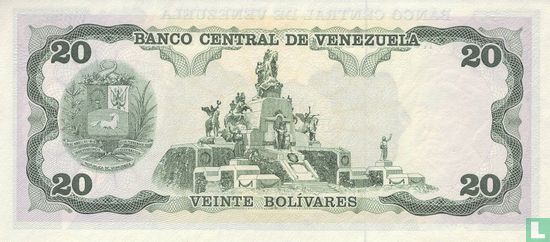 Venezuela 20 Bolívares 1992 - Image 2