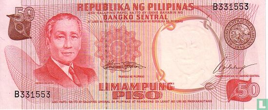 Filipijnen 50 Piso(Marcos & Calalang) - Afbeelding 1