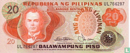 Philippines 20 Piso (Marcos & Laya) - Image 1