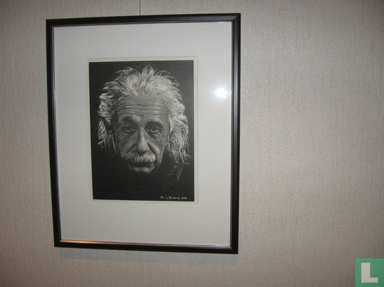 Albert Einstein litho by Peter Hebing - Bild 1