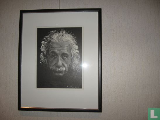 Albert Einstein litho by Peter Hebing - Image 2