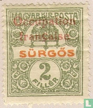 Express, with overprint