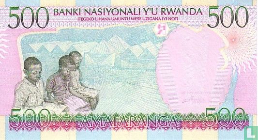 Rwanda 500 Francs 1998 - Image 2