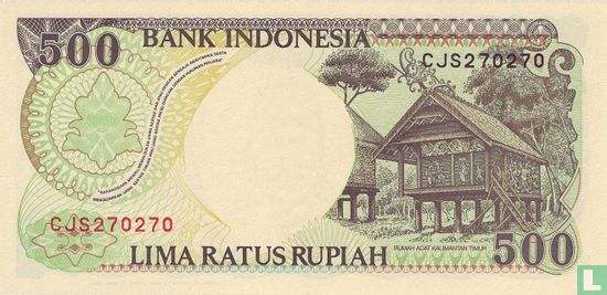 Indonesië 500 Rupiah 1996 - Afbeelding 2