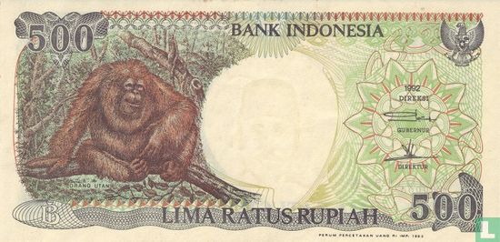 Indonésie 500 Rupiah 1993 - Image 1