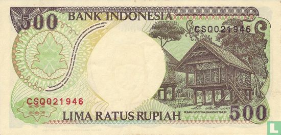 Indonésie 500 Rupiah 1993 - Image 2