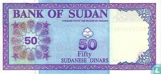 Soudan 50 Dinars 1992 - Image 2