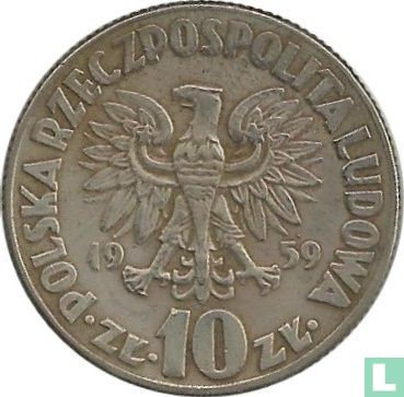 Pologne 10 zlotych 1959 (type 2) - Image 1
