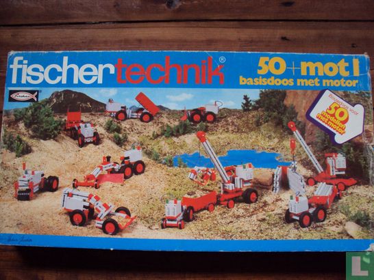 Fischertechnik 50+mot1 basisbouwdoos met motor (1977-1981) - Image 1