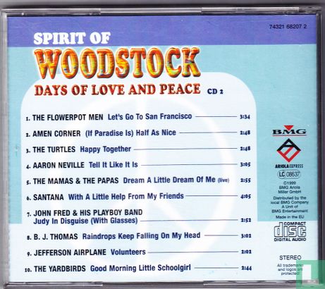 Spirit of Woodstock CD 2 - Image 2