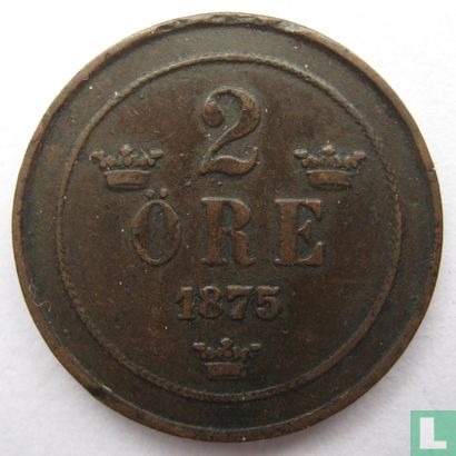 Sweden 2 öre 1875 - Image 1