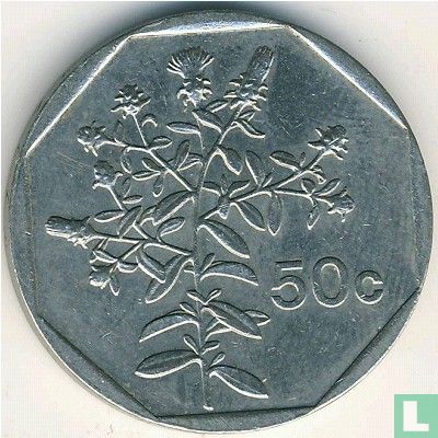 Malta 50 cents 1991 - Image 2