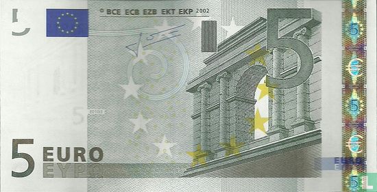 Eurozone 5 Euro H-E-T - Afbeelding 1