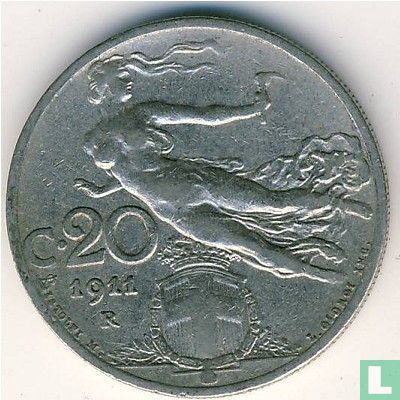 Italien 20 Centesimi 1911 - Bild 1