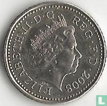 Royaume-Uni 5 pence 2008 (type 1) - Image 1