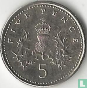 Verenigd Koninkrijk 5 pence 2008 (type 1) - Afbeelding 2