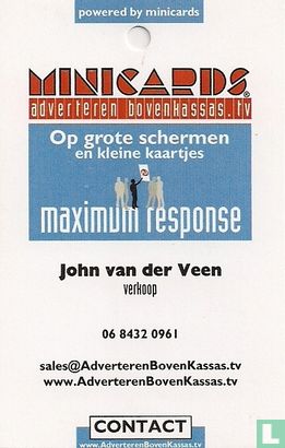 Minicards - Adverteren boven kassa´s - John van der Veen - Afbeelding 2