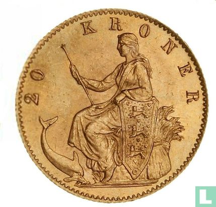 Denmark 20 kroner 1877 - Image 2