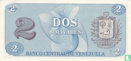 Venezuela 2 Bolívares 1989 - Afbeelding 2