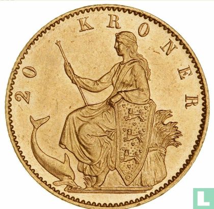 Denemarken 20 kroner 1874 - Afbeelding 2