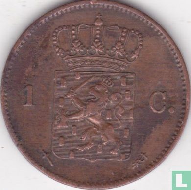 Niederlande 1 Cent 1864 - Bild 2