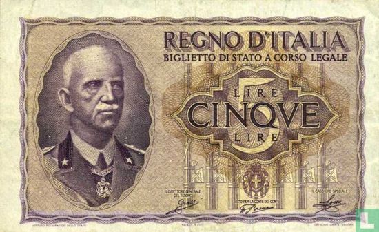 Italy 5 Lire  - Image 1