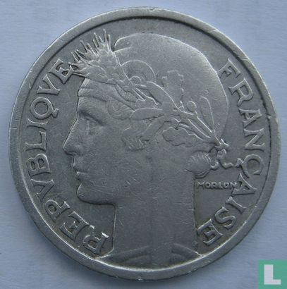 Frankrijk 2 francs 1948 (met B) - Afbeelding 2