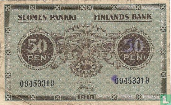 Finland 50 Penniä 1918 - Afbeelding 1