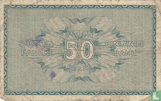 Finland  50 Penniä 1918 - Image 2
