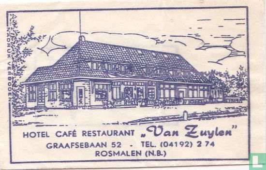 Hotel Café Restaurant "Van Zuylen"  - Afbeelding 1