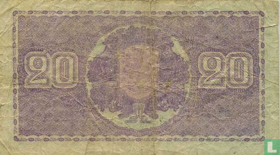 Finlande 20 Markkaa 1939 (1939-45) - Image 2