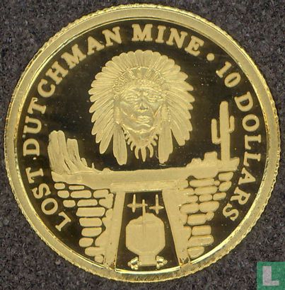 Cookeilanden 10 dollars 2006 (PROOF) "Lost Dutchman Mine" - Afbeelding 2