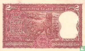 Indien 2 Rupien ND (1968) (S.53f) - Bild 2