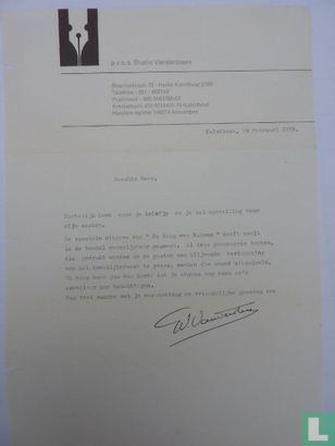 Brief van Willy Vandersteen - Image 2