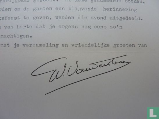 Brief van Willy Vandersteen - Image 3