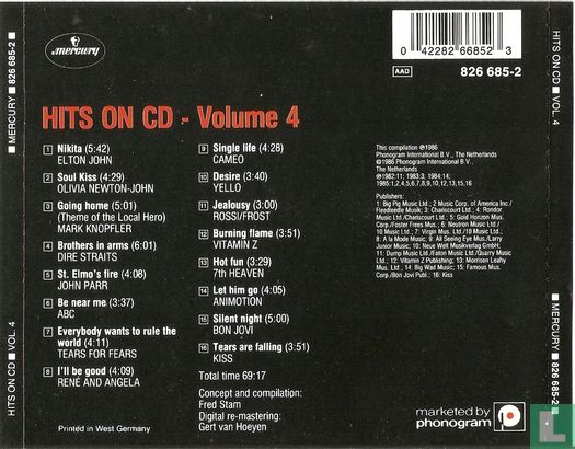 Hits on CD Volume 4 - Image 2
