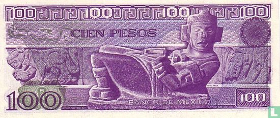 Mexico 100 Pesos 3-9-1981 - Afbeelding 2