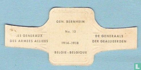 Gen. Bernheim 1914-1918 België - Afbeelding 2