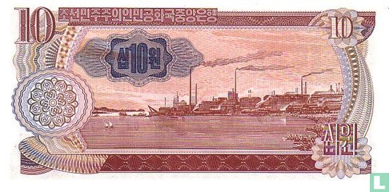 Corée du Nord 10 Won 1978 - P.20e - Image 2