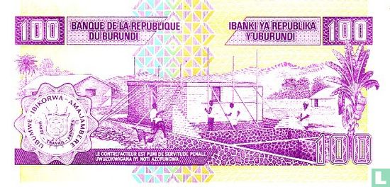 Burundi 100 Francs 2004 - Afbeelding 2