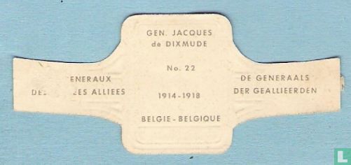 [Gen. Jacques de Dixmude 1914-1918 Belgien] - Bild 2